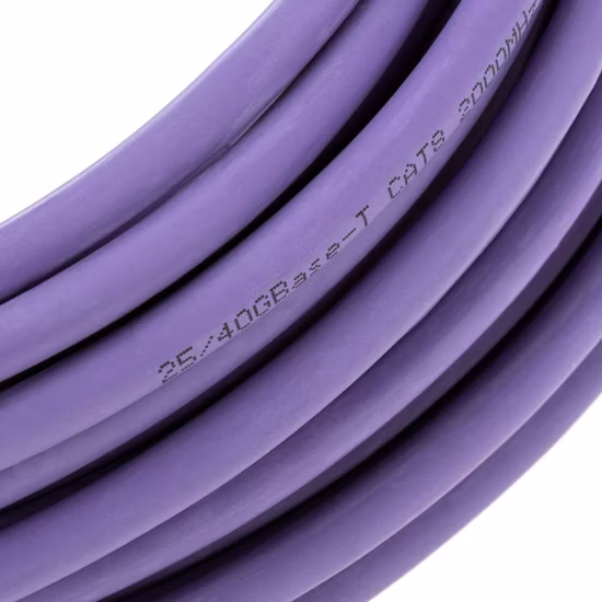 S/FTP Cat8 RJ45 Network Patch Cord 40Gbps 0.25m for Data Communication