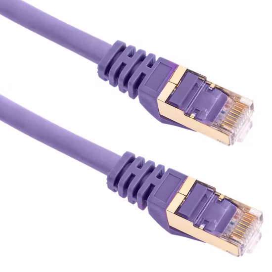 S/FTP Cat8 RJ45 Network Patch Cord 40Gbps 0.25m for Data Communication