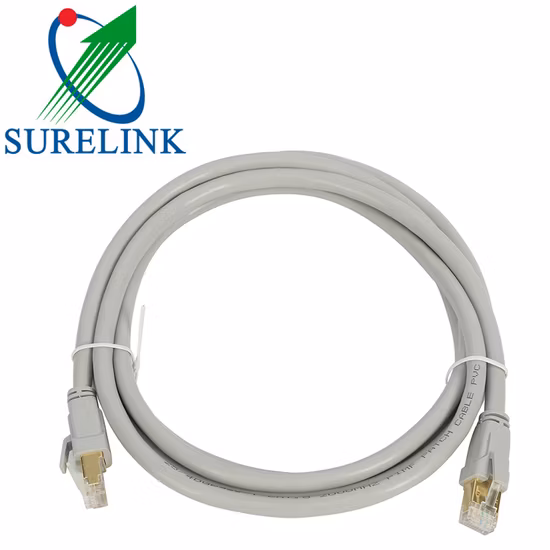 8p8c Ethernet Patch Cord Computer RJ45 Plug Connector Shielded or Unshielded Cat5e CAT6 CAT6A Cat7 Flat Network Patch Cord