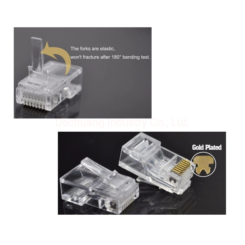 Factory Price Shielded Cat7 Connector RJ45 Ethernet Module Plug 8p8c Cat7 Modular Plug 8p8c for Network Cable