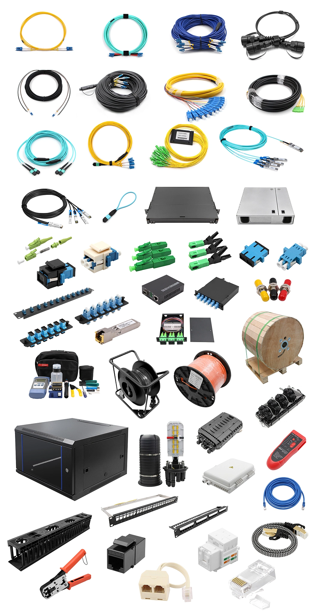 CAT.6A RJ45 8P8C Modular Plug Unshielded (UTP) Network Connectors 3 Pieces Kit