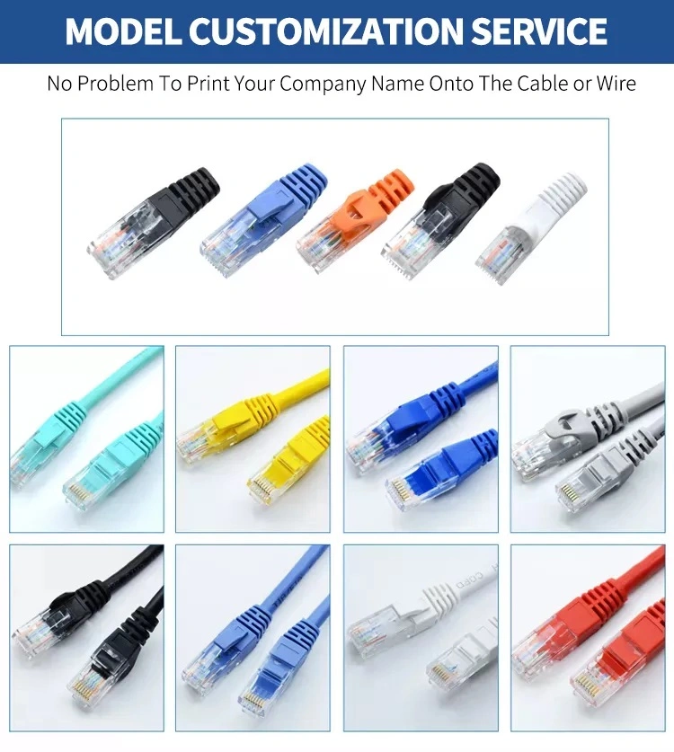 Cat 6 Patch Cord UTP Cat5e Patch LAN Cable with RJ45 Connectors