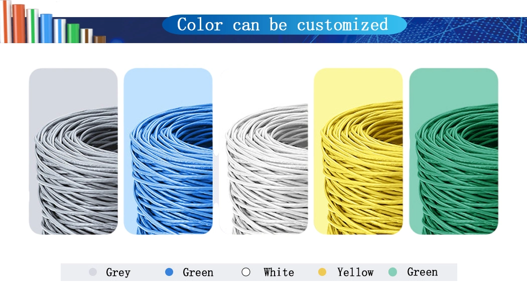 Network Products PVC/LSZH Network Cable/LAN Cable UTP Cat5e Cable 24AWG, Copper Wire Data Cable Communication Cable Factory Price Cat5e Ethernet Network Cable