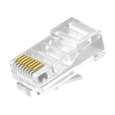 CAT.5E RJ45 8P8C Modularstecker Ungeschirmte (UTP) Netzwerkanschlüsse für Rundkabel