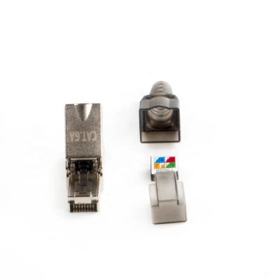 RJ45 UTP CAT6A-Stecker. Werkzeugloser CAT6A-Modularstecker