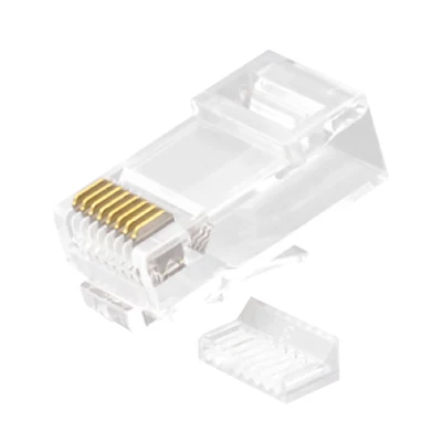 CAT.6 RJ45 8P8C Modularstecker ungeschirmt (UTP) Netzwerkanschlüsse 2-teiliges Kit Weiß