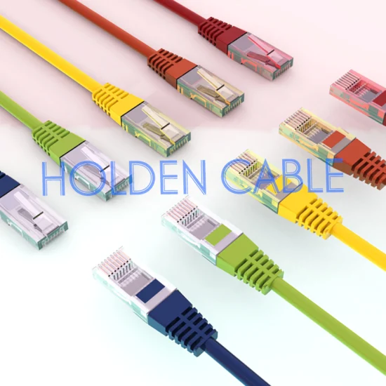 Ethernet-LAN-Kabel CAT6 Cat7 flaches rundes Netzwerk-Patchkabel