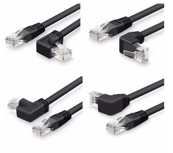 UTP Cat5e CAT6 Patchkabel mit 90-Grad-Winkel-Netzwerk-Patchkabel