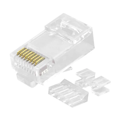 CAT.6A RJ45 8P8C Modularstecker ungeschirmt (UTP) Netzwerkanschlüsse 3-teiliges Kit