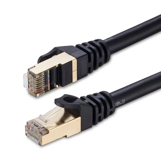 SSTP F/FTP Cat7 RJ45 Netzwerk-Patchkabel 10 Gbit/s für Datenkommunikation, PVC/LSZH-Ummantelung