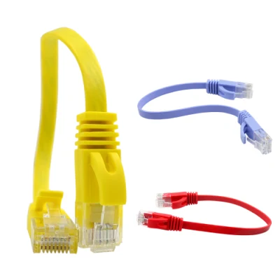 RJ45-Ethernet-LAN-Patchkabel, flaches Cat-6-Patchkabel, CAT6 UTP, flaches blankes Kupfer