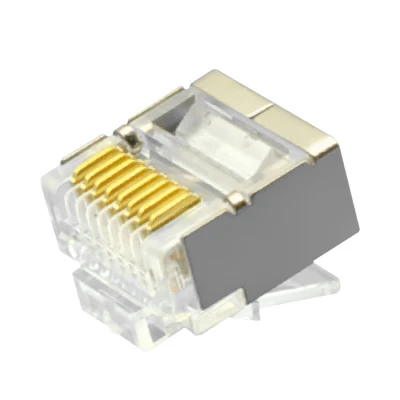 CAT.5E RJ45 8P8C Modularstecker, geschirmt (FTP), kurzes Gehäuse