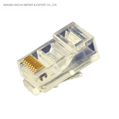 Ethernet RJ45 UTP Cat5e 8p8c Stecker Modularstecker 2 Spitzen/3 Spitzen für integrierte Verkabelung Netzwerkanschluss