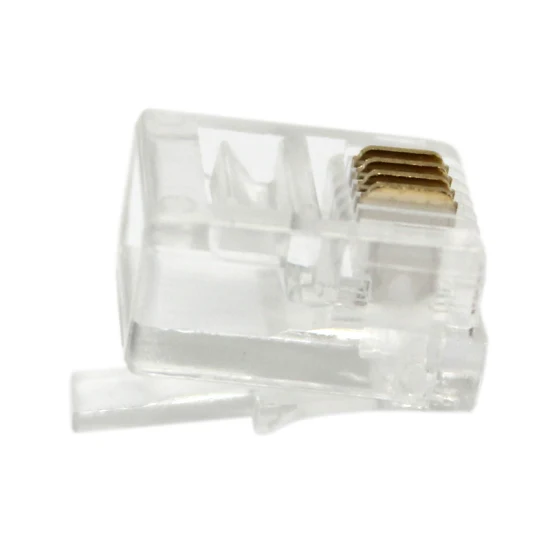 Cat7 100er-Pack abgeschirmter SFTP-Stecker, 8-poliger Cat 7 RJ45-Stecker, modularer Stecker