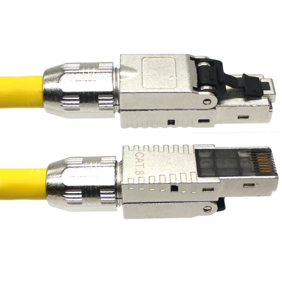 Neues Design RJ45 CAT6A geschirmter, werkzeugloser männlicher modularer Steckverbinder