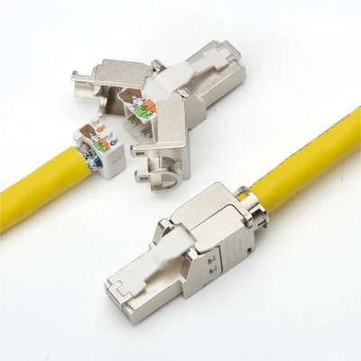  RJ45-Stecker Kat.-Nr.  6A FTP Werkzeugloser Modularstecker 8p8c