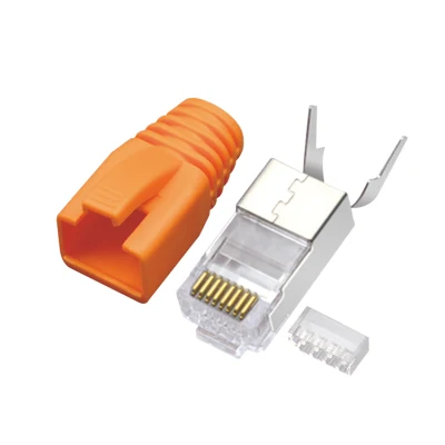 CAT.7 RJ45 8P8C Modularstecker, geschirmt (FTP), Netzwerkanschlüsse, 3-teiliges Kit