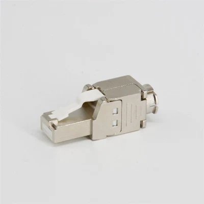 CAT6/CAT6A/Cat8 STP FTP geschirmter RJ45-Stecker, werkzeugloser modularer Stecker aus Zinklegierung