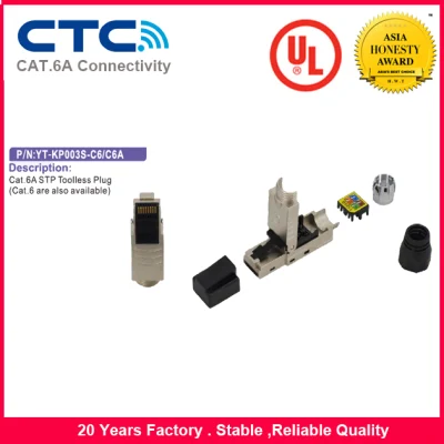 CAT6A STP Toolless RJ45 Modularstecker High Speed