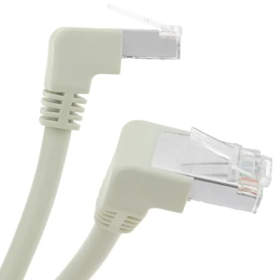 FTP Cat6 RJ45 rechtwinkliges Netzwerk-Patchkabel 0,5 m für Datenkommunikation