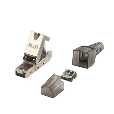 CAT6A RJ45 8p8c Werkzeugloser Steckverbinder Modularer Stecker