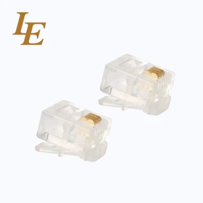 Vergoldeter RJ9-Modularstecker 4p4c-Stecker für Telefon